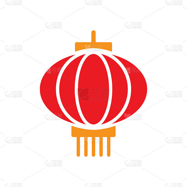中国灯笼图标设计矢量模板