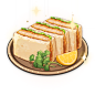 Katsu Sandwich : Katsu Sandwich is a food item that the player can cook. The recipe for Katsu Sandwich is obtainable from Ryouko in Ritou for 2500 Mora. Depending on the quality, Katsu Sandwich increases the party's attack by 66/81/95 for 300 seconds. Lik