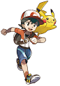 Male Protagonist & Pikachu Concept Art from Pokémon: Let's Go, Pikachu! & Let's Go, Eevee!