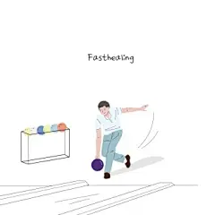 保龄球运动男生彩色手绘人物插画