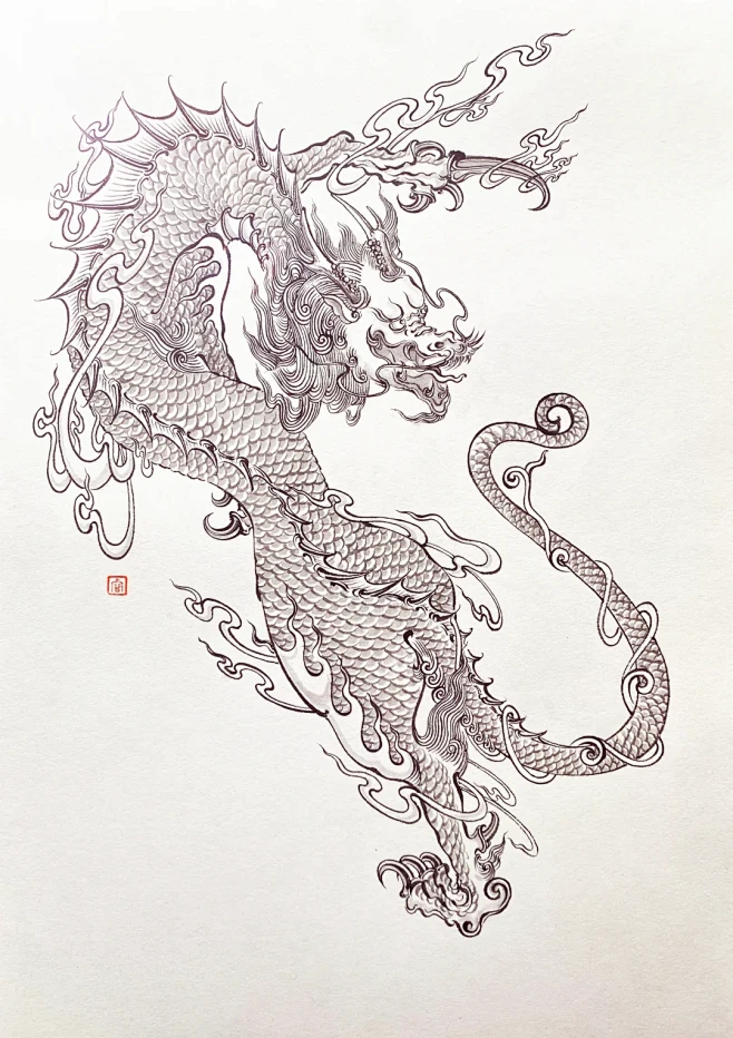 龙生九子之《睚眦》含局部细节 - 小红书-花瓣网