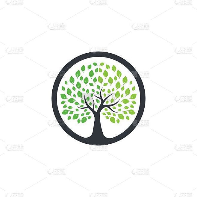 树符号向量图标