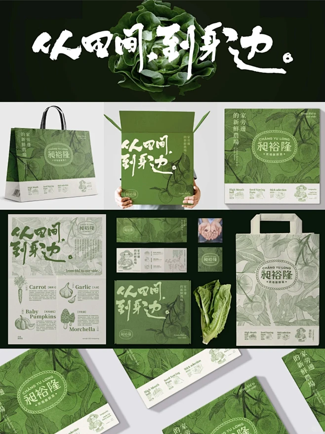 农场农产品品牌设计｜品牌vi设计-花瓣网