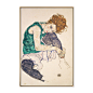 璞图人物餐厅客厅商业现代挂画有框画微喷席勒装饰画Schiele-淘宝网
