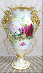 Limoges Cherub Vase