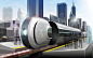 2065 MagLev Split Unit Train : Utilizing existing train, subway and street car infrastructure, Maglev (Magnetic Levitation) technology will be standard in most major cities. Reduced friction allows for higher speed and lower power consumption. As a result
