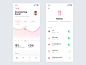 Smart home application white ux user ui smarthome mobile minimal flat design concept clean app