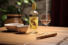 酒杯酒水酒瓶白酒清酒图片摄影图