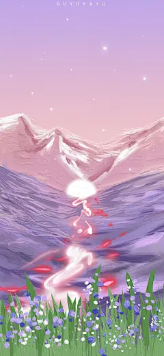 cr.微博@谷雨芽郁__201007_风景 油画 质感 手机壁纸