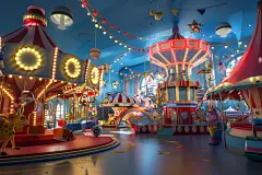 嘉年华游乐场环境