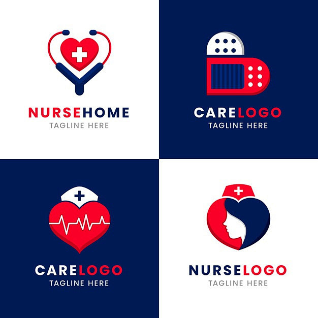 护士医疗logo标志图标矢量图素材