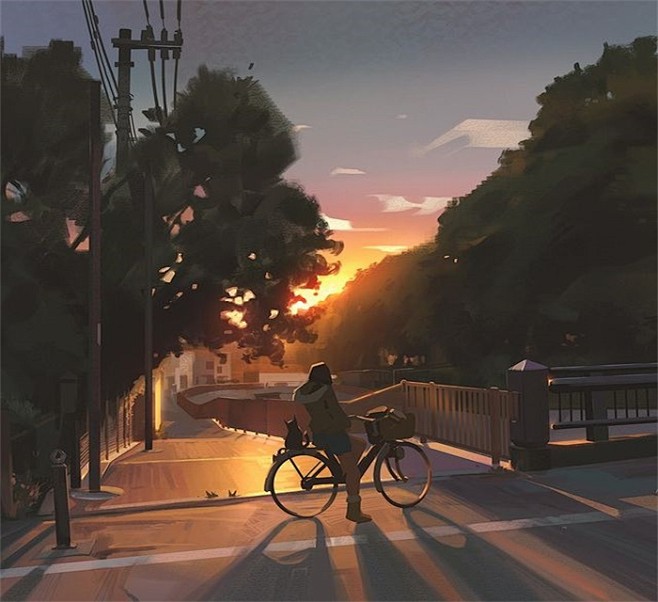 题材丰富的光影插图