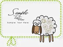 手绘卡通插画矢量图高清素材 5 卡通背景手绘插画手绘卡通奶牛猫咪蜗牛绵羊小人礼物线稿卡通框架 矢量图 转换 元素 免抠png 设计图片 免费下载