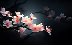 桃花花枝素材壁纸花朵花卉素材图片