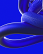 Image may contain: abstract, electric blue and majorelle blue