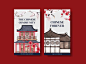 Instagram template with happy chinese new year concept design with social media and online marketing watercolor illustration Free Vector