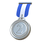 Silver Medal 3D Icon