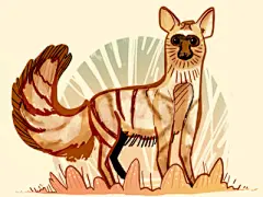 ✍️This is an Aardwolf.
I didn’t even know this cute fella existed, so I drew it for a little Sunday practice (•◡•)
