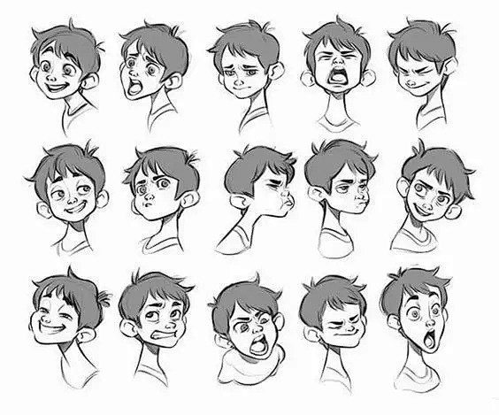 1000个漫画人物表情素材收干货了