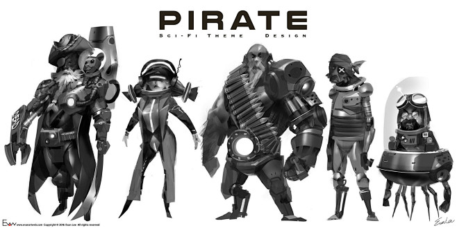Pirate design, Evan ...