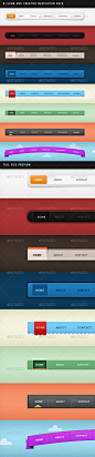 8 Clean and Creative Navigation Pack - GraphicRiver Item for Sale