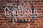 立陶宛红裸砖LOFT风的餐厅 | Tabu logo  设计圈 展示 设计时代网-Powered by thinkdo3 #logo#