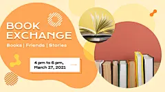 Simple Book Exchange Introduction Facebook Event Cover