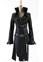Steam Punk Military Trench Coat | Black