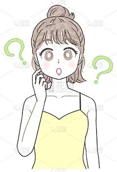 一个穿着背心的年轻可爱的女人。她的情感。