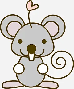 手绘可爱老鼠矢量图 免抠png 设计图片 免费下载 页面网页 平面电商 创意素材