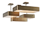 Briggs - General lighting by VISO | Architonic : - Plated metal finish in hairline bronze - Frosted white opal glass diffuser - Four unique geometric sizes are available - Available in two standard..