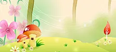 卡通,蘑菇,花,小草,儿童玩具,儿童用品,童趣,海报banner,手绘图库,png图片,网,图片素材,背景素材,122894@飞天胖虎
