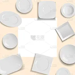 白色,盘子,空的,分离着色,晚餐,文字,厨房器具,高雅,瓷器,收集
