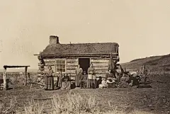 Scenes From the American West, 150 Years Ago : In the late 1860s, photographer Andrew J. Russell captured images of the construction of the Union Pacific Railway in Wyoming and Utah as well as the wide-open landscape of the American West and its inhabitan