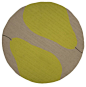 Jaipur Rugs Indoor-Outdoor Polypropylene Ivory/Yellow Area Rug, 8' Round contemporary-outdoor-rugs