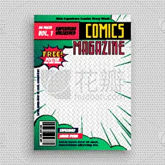 计划书,书页,漫画,空白的,艺术,图像,矢量,复古,设计