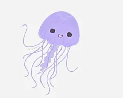 卡通水母png免抠素材_新图网 https://ixintu.com 紫色水母 水母插画 手绘水母 小水母 水母免扣元素