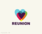 REUNION标志 
LOGO标志设计欣赏#素材##LOGO#