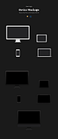 优雅的黑色和白色mac设备的Photoshop和sketch样机 Dark & Light Device Mockups_样机素材_Mac模型_模库(51Mockup)