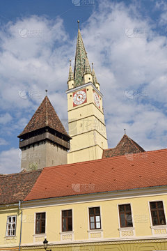 加固撒克逊媒体教堂，特兰西瓦尼亚，罗马尼亚