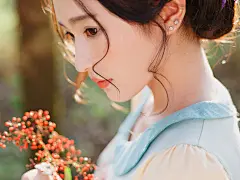 清纯女孩唯美室外写真桌面壁纸 - 4493桌面壁纸