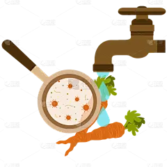 扁平-食品卫生元素医疗贴纸-SVG3