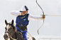 今年在吉尔吉斯斯坦举办的“2018年世界游牧民族竞技大会”女子骑射部分二 ​​​​