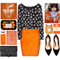 A fashion look from May 2014 featuring crop top, short skirts and black pumps. Browse and shop related looks.