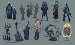 游戏原画/写实角色/欧美插画  一组角色设计  来自画师Simon Dubuc
花瓣关注原画人，推荐更多精选素材，绘画更有灵感