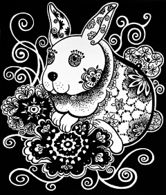 月朦胧q采集到装饰      黑白插画