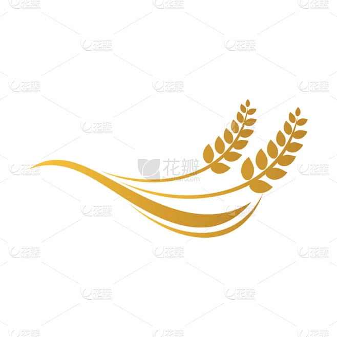 wheat rice agriculture logo wheat grain wheat素材-花瓣网