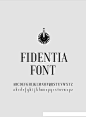 美国Fidentia Font字体设计欣赏