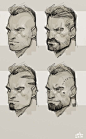 Borislav Mitkov - Illustration/Concept Art: Character face ideation