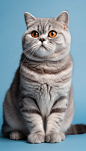 英国短毛猫真实动物宠物猫狗立体模型图片